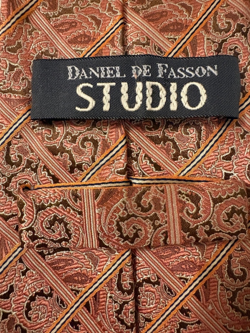 Daniel De Fasson Studio Silk Handmade Paisley Tie
